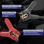 Heavy Duty Jumper Cables, 0 Gauge 25 Feet 1000Amp Booster Cables, UL Listed Cables for 12V & 24V Cars, SUVs and Trucks, Jumper Cables Kit with Carry Bag, Gloves, Brushes (0 Gauge 25 Feet)…