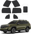 Front Side Half Window Shade Foldable Custom Fit for 2025 Su-baru Forester Car Window Shades for Side Window Sun Shade UV Protection Heat Insulation for Camping Sleeping 6PCS