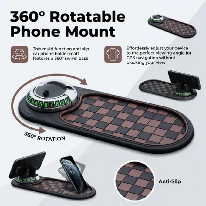 Anti-Slip Mat Solves Every Driver's Biggest Frustration, Auto Dashboard Organizer Pad, Universal Anti-Slip Car Dashboard Mat 