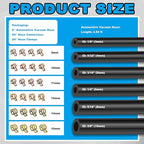6PCS 5Ft Silicone Vacuum Hose Automotive Kit,ID 3/8",5/16",1/4",3/16",5/32",1/8" Vacuum Lines Automotive with Tee/Straight/Re
