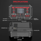 Jump Starter with Air Compressor, 4000A Peak Portable Car Battery Jumper Starter with 150PSI Auto-Shutoff Tire Inflator, 12V