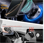 Electric Vacuum Magnetic Phone Holder for Car, [Auto-Seal & One-Touch Release] Suction Cup Phone Mount for Content Creator TikTok Vlogging Travel, 360 Adjustable for iPhone 12-17 Pro Max