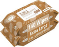 Air Jungles 3in1 Leather Wipes 140 Count, Extra Large 8" x 10" Size, Clean Condition Protect Wipes for Vinyl and Leather Appa