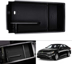 Autorder Center Console Organizer for 2021 2022 2023 2024 2025 2026 Kia K5 GT Line Accessories Armrest Storage Box Secondary Insert Tray with Black Mat