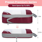Compression Packing Cubes for Travel, Lightweight Vacation Travel Essentials, Travel Accessories for Suitcase Organizer Bags 