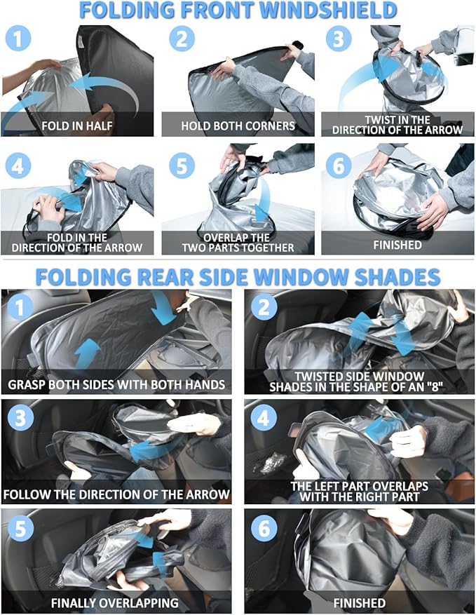 Sun Shades for Toyota Highlander 2022-2026 Windshield Sunshade Accessories Full Window Shades Front Rear Side Window Covers Fixed with Inserts Sun Visor Blocker Privacy Car Keep Car Cool 8 PCS