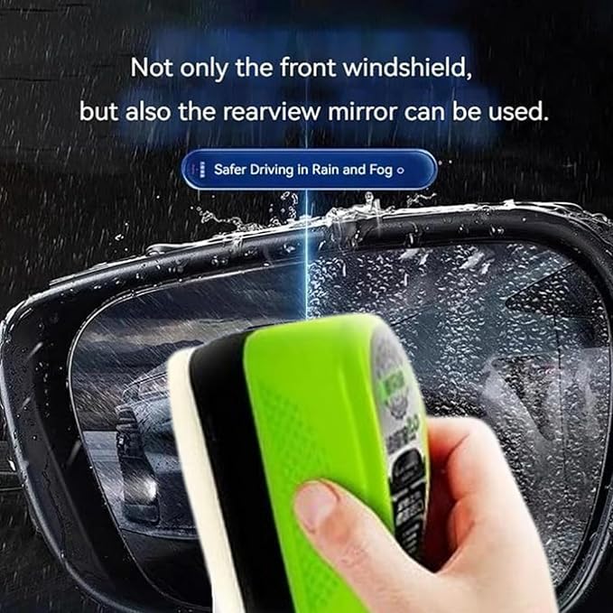 Car Windshield Cleaner, 120ml Reusable Automotive Oil Film Cleaning Brush - Preserve Clarity, Immediately See the Effects,Per