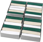 4 Packs T-shirt Drawer Organizers for Clothing,6 Grids Compartment Wardrobe Storage Box, Washable Clothes Organizer for Folde