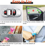 SENSEN Car Window Breaker Seatbelt Cutter, Emergency Escape Tool to Break Glass, Safety Hammer, 3-in-1, Orange