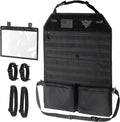 WYNEX Car Seat Organizer, Molle Backseat Cover Organizer Protector with Sling Rack, Visual Pocket and Patch, Universal Vehicle Fits for F150, Jeeps, Pickups & Trucks for Road Trips