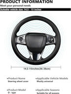 Cxtiy Genuine Leather Car Steering Wheel Cover