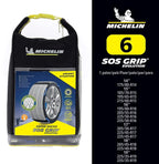 MICHELIN SOS Grip Evolution 6 Textile Snow Socks, Emergency Snow Chains for Cars, Quick and Easy Assembly, Perfect Hold on Sn