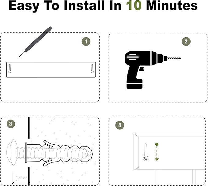 GEMAPOCO® Key Holder Wall Mount with 5 Retractable Hooks, 17-inch Finland-Designed Key Hanger with Shelf, Modern Coat Rack Wa
