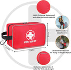 330 Piece First Aid Kit, Premium Waterproof Compact Trauma Medical Kits for Any Emergencies, Ideal for Home, Car, Travel, Cam