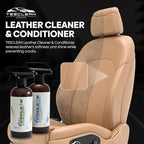 Tesla Leather Seat Cleaner & Conditioner, Made in the USA, Tesla Cleaning Kit Interior V egan Conditioner Electric Vehicle In