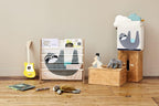 3 Sprouts Toy Storage Organizer: Toy Box Cube Organizer for Playroom, Nursery - Foldable Storage Bin - Sloth