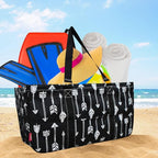 NGIL Extra Large Utility Tote Reusable Grocery Bag Oversized Collapsible for Groceries, Storage, Picnic, Beach (Arrow-black)