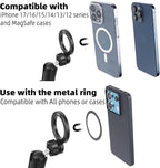 Magnetic Phone Holder Base for RAM Mounts, 1" (25mm) Ball Mount for Magsafe- Long Aluminum B Size Double Socket Arm, Compatible with iPhone 17/16/15/14/13/12 Series