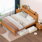 Under Bed Storage with Wheels, No Assemble Required 7.5 inches height Under Bed Storage bins,Large capacity Rolling Underbed 