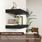 Floating Shelves for Wall, 36 Inch Wide x 12 Inch Deep Floating Shelves, Long Wood Floating Wall Shelf Shelves for Living Roo