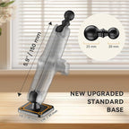 OHLPRO 6" Aluminum Arm Tablet Mount for Truck - Heavy Duty Drill Base Car Tablet Holder Compatible with iPad Samsung Tab 5"-13" Tablets and Phones, for Dashboard/Wall/Business/Desktop, etc.