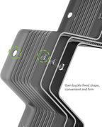 Honeycomb Separator Adjustable Drawer Organizer Divider for Underwear Belt-Scarf Socks Organizer (Black(2pcs))