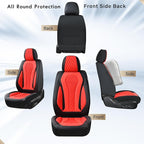 Coverado Seat Covers 2 Pack, Car Seat Covers Front Seats, Red Car Seat Cover, Waterproof Car Seat Covers, Car Seat Cushion, F