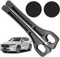 Car Seat Gap Filler Organizer Compatible with Mazda Cx5 CX-5 Accessories Seat Gap Plug Blocker with Storage Slot Non-Slip Car Cup Holder Coaster Black