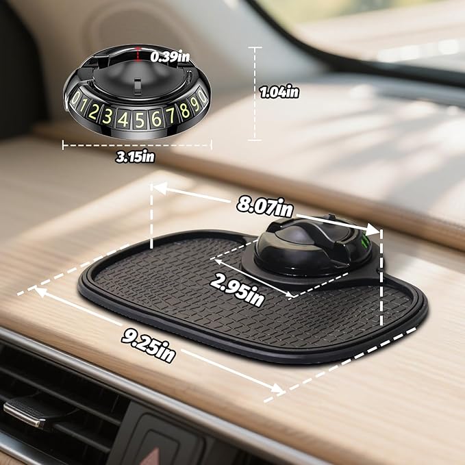 Multifunction Car Anti-Slip Mat Auto Phone Holder Universal Rotatable Car Phone Holder Anti Skid Dashboard Mat with Temporary