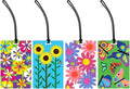 R. Nichols Garden Luggage Tag Set - Sturdy Waterproof Plastic Travel Labels for Baggage, Suitcases, Backpacks, and Diaper Bag