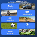 Tire Inflator Portable Air Compressor, 10000mAh Cordless Air Pump for Car Tires, Bike, Motorcycle, 150PSI Electric Air Pump with Digital Gauge, Auto-Stop, LED Light for Emergency & Travel
