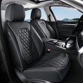 Coverado Front Seat Covers, Waterproof Nappa Leather Anti-Scratch Protectors, Universal Fit for Sedans, SUVs, Pickups, Car Ac