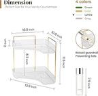 Aveniee Corner Bathroom Counter Organizer, Bathroom Countertop Shelf Makeup Organizer for Vanity Perfume Tray for Corner Stor