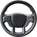 Belinous Leather Steering Wheel Cover Lace Up, Hand-Stitch on Wrap, Steering Wrap Compatible with Ford F-150 2015 2018/Expedition 2018/F-150 Limited 2016/F-Series Super Duty 2017 2020 2022 (W/O Mark)