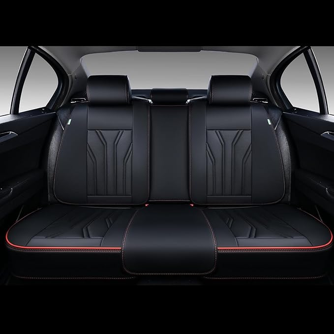 FLORICH Leather Seat Covers Full Set Car Seat Protectors 5 Seats Automotive Seat Covers Universal Fit for Most Cars Trucks SU