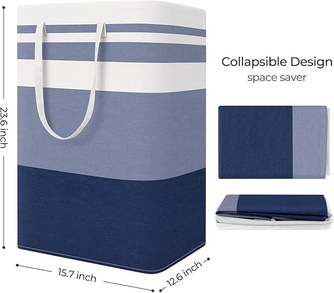 StorageRight Laundry Basket Hamper Large Collapsible Laundry Hamper with Easy Carry Handles，Freestanding Clothes Hampers for 