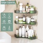 Webetop Corner Bathroom Counter Organizer, Bathroom Makeup Countertop Organizer, Corner Storage Organizers for Vanity, Bathro