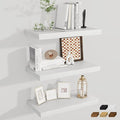 Fun Memories 24 x 12 Inch Deep Floating Shelves, 12 Inch Deep Rustic Wooden Book Shelf, Extra Deeper & Thicker Hanging Shelve