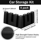 8 Pack Car Trunk Organizer Blocks for Back of SUV Multipurpose Car Storage Organizer Blocks Trunk Divider Available to Wool
