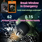 Window Breaker and Seatbelt Cutter Keychain,2 in 1 Car Safety Hammer Glass Break Under Water,Emergency Window Punch Escape To