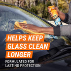 Armor All Extreme Shield + Ceramic Glass Treatment and Cleaner, Car Glass Cleaner Spray and Water Repellant, 18 Oz Each, 2 Pa