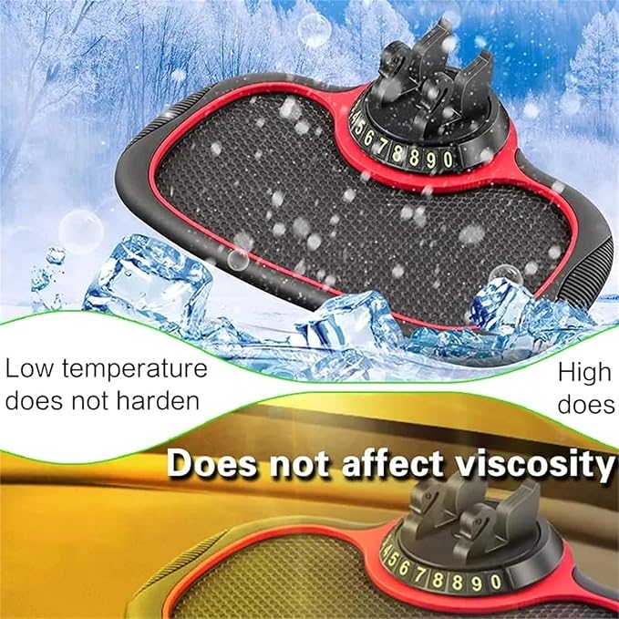 Multifunction Car Anti-Slip Mat Auto Phone Holder, Car Phone Mount Silicone Car Pad Mat, Universal Multifunction Car Dashboar