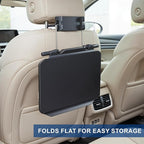 2-in-1 Car Steering Wheel Tray & Car Desk for Laptop with Phone Holder – Height Adjustable Steering Wheel Desk, Car Laptop Desk & Food Tray, Car Table Tray – Fits Cars, SUVs & Trucks