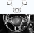 Hoolcar Interior Steering Wheel Cover ABS Trim Compatible with 2010-2017 Dodge RAM Accessories, Chrome