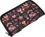 Car Tissue Holder Car Visor Organizer Tissue Box Holder for Car Sun Visor Organizer with Car Vehicle Accessories Essentials Interior for Women Men Valentines Fox Bunny Hearts Black