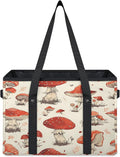 Reusable Grocery Bags Heavy Duty Shopping Bags Foldable Large Tote Bags with Long Handles & Hard Bottom