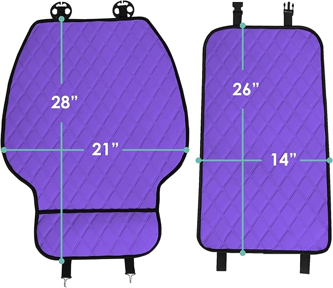 FH Group Car Seat Cushion – Neosupreme Single Front Seat Cover with Front Pockets, Airbag Compatible, Universal Fit Car Seat 