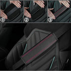 NBTEPEM 6 PCS Car Steering Wheel Cover Set, Microfiber Leather Steering Wheel Covers Universal 14.5-15 inch, Center Console C