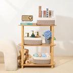 MiniArk Small Storage Baskets for Organizing | Closet Organizer Bins | Shelf Toy Basket | Woven Rope Baskets | Cube Decorativ