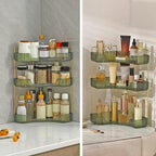 INVSSENE Corner Bathroom Countertop Organizer, Vanity Trays for Bathroom Counter, Makeup Organizer, Perfume Tray, Kitchen Spi